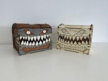 Bookbox - "Monster Chest" - painted and natural version